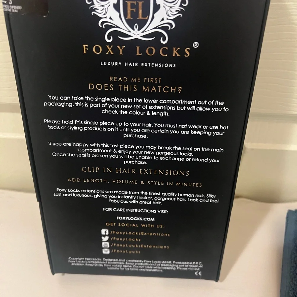 Foxy Locks Platinum Hair Extensions - Picture 3 of 7